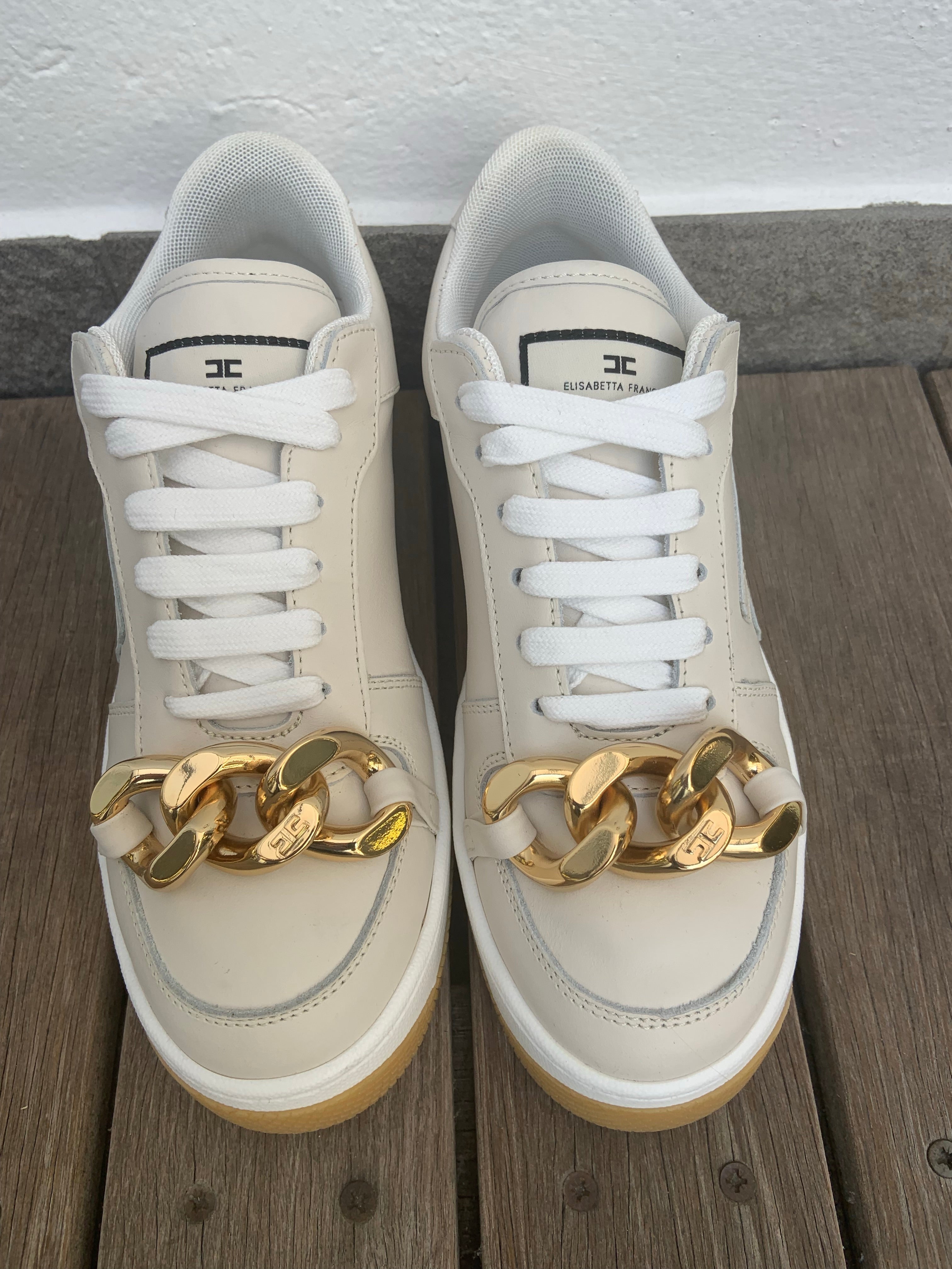 Scarpe oro cheap elisabetta franchi